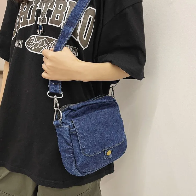 957 Essential Denim mini Messenger Bag