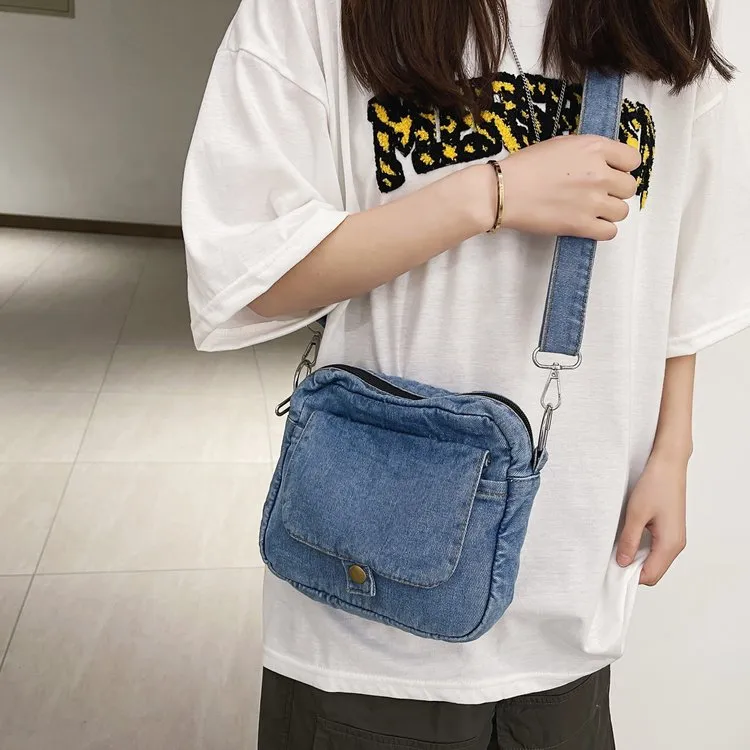 957 Essential Denim mini Messenger Bag