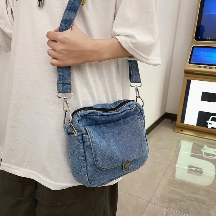 957 Essential Denim mini Messenger Bag
