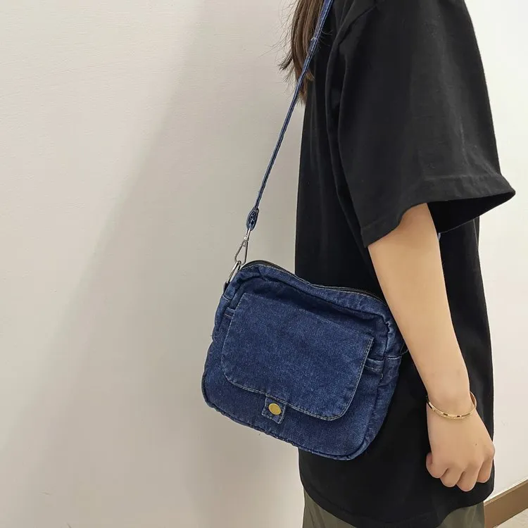 957 Essential Denim mini Messenger Bag