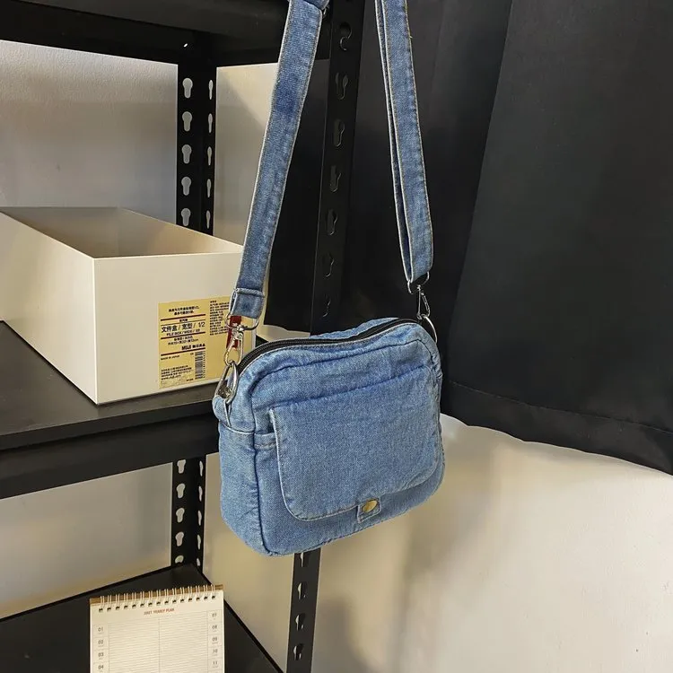 957 Essential Denim mini Messenger Bag