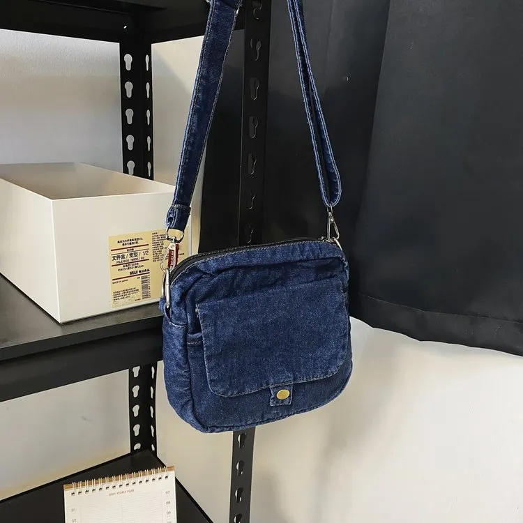 957 Essential Denim mini Messenger Bag
