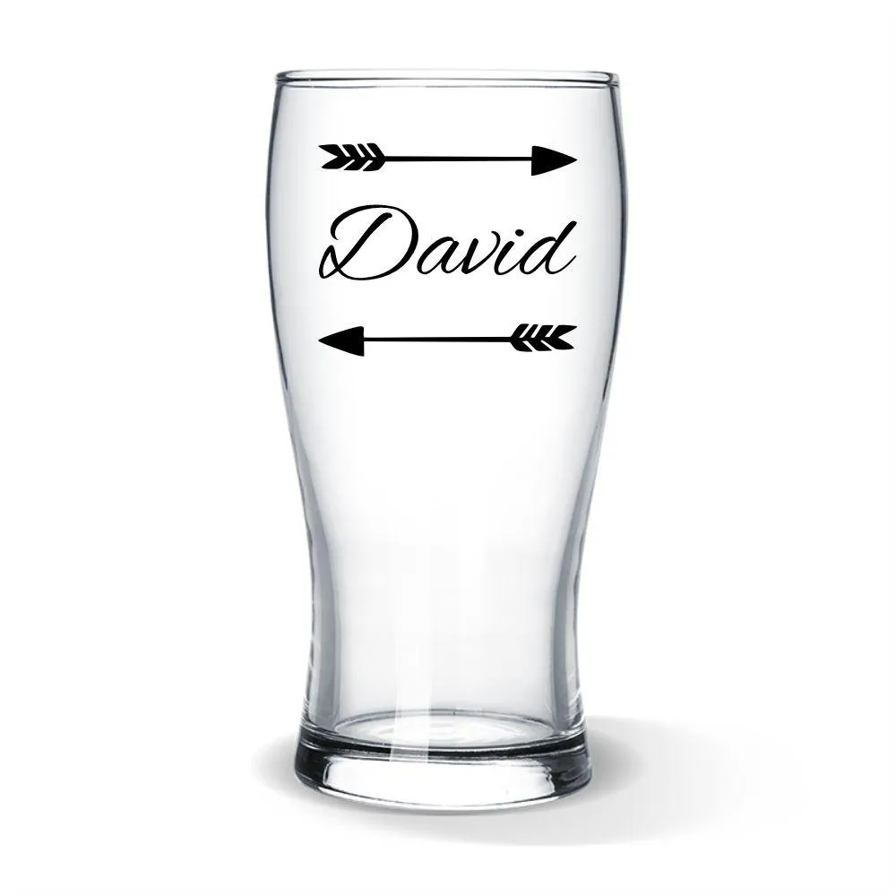 Arrow Colour Printed Standard Beer Glass