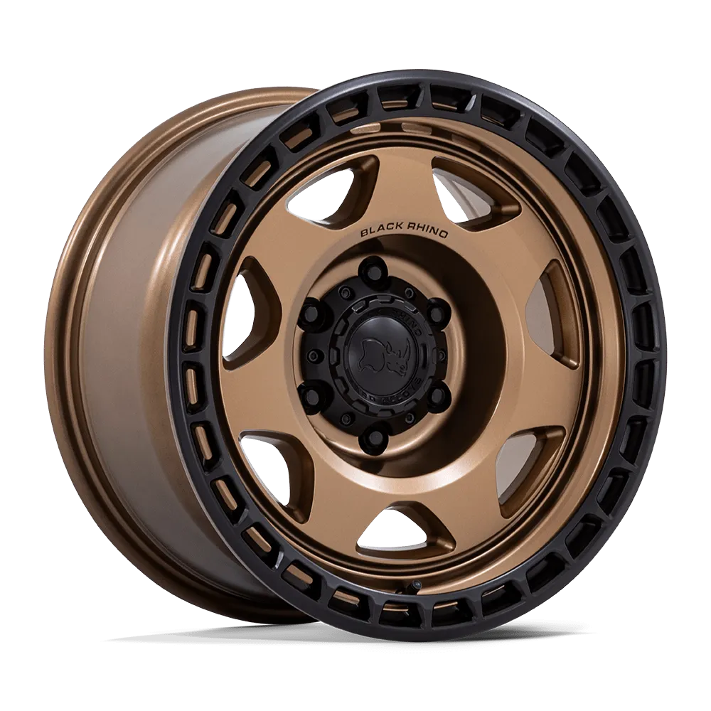 Black Rhino BR018 Voyager 17X8.5 6X139.7 -10mm Matte Bronze W Matte Black Lip