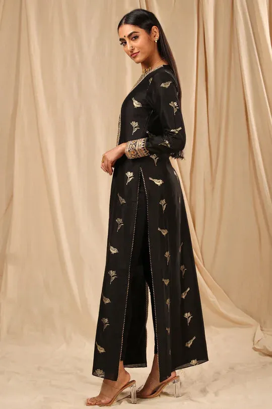 Black Vintage Fiona Kurta