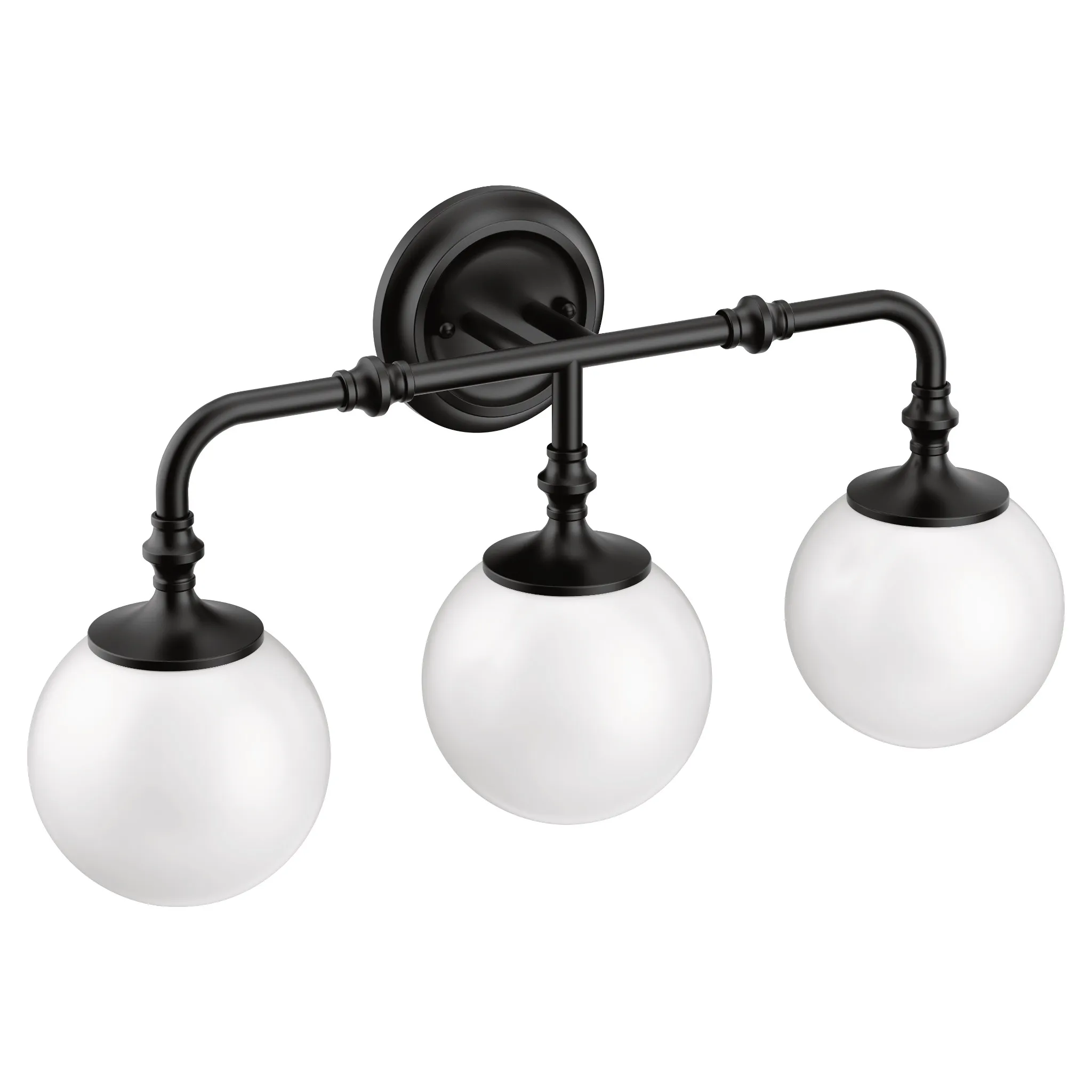 Colinet Chrome three globe bath light