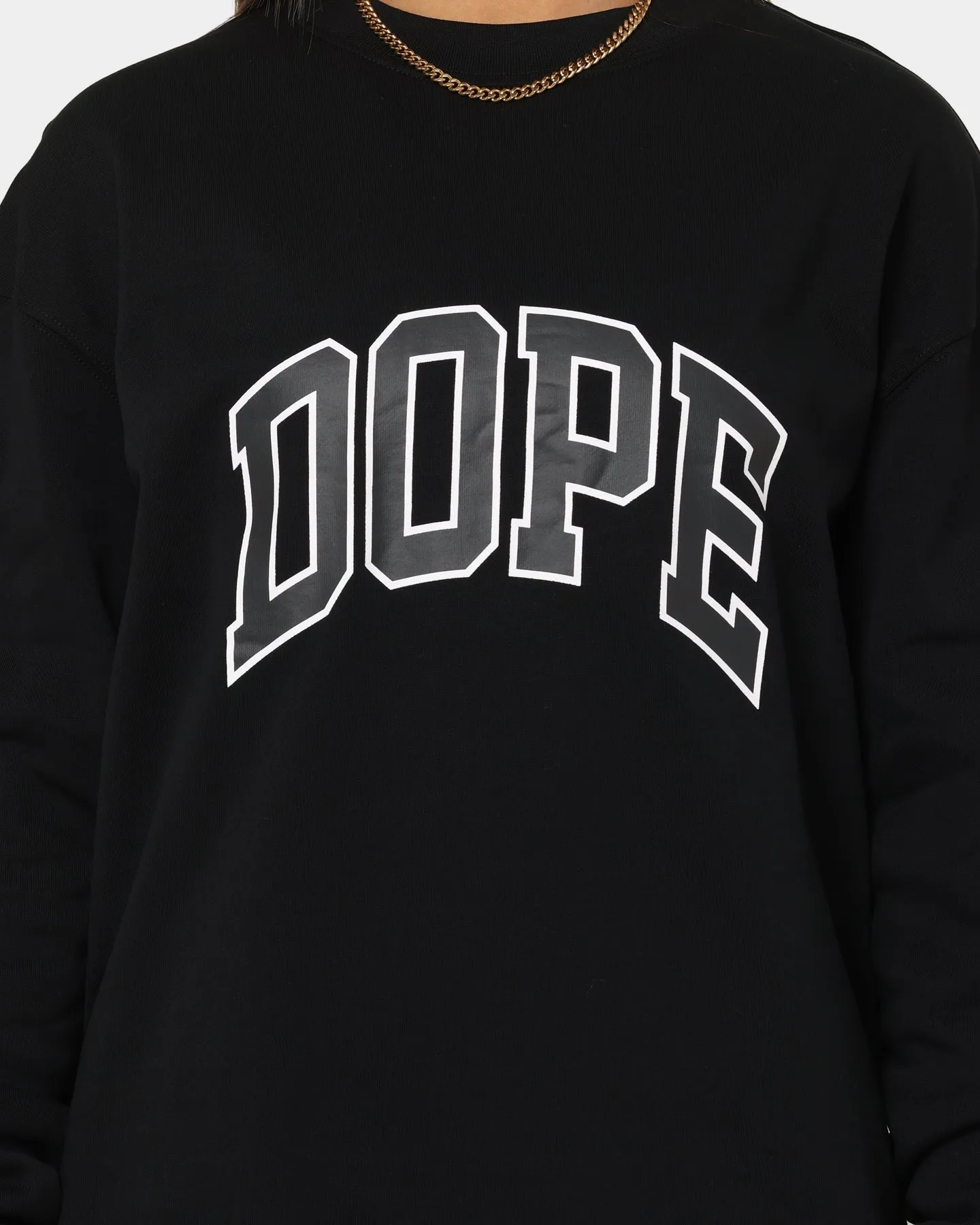DOPE Arch Logo Crewneck Black/White
