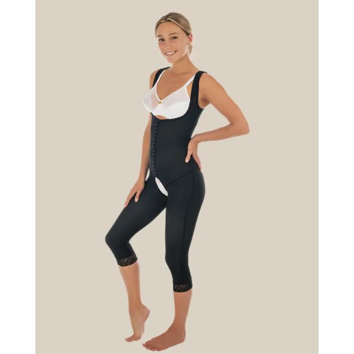 Elegance Lipo-panty® High Back, Hip, Butt Relief w/Open Crotch - Below the Knee