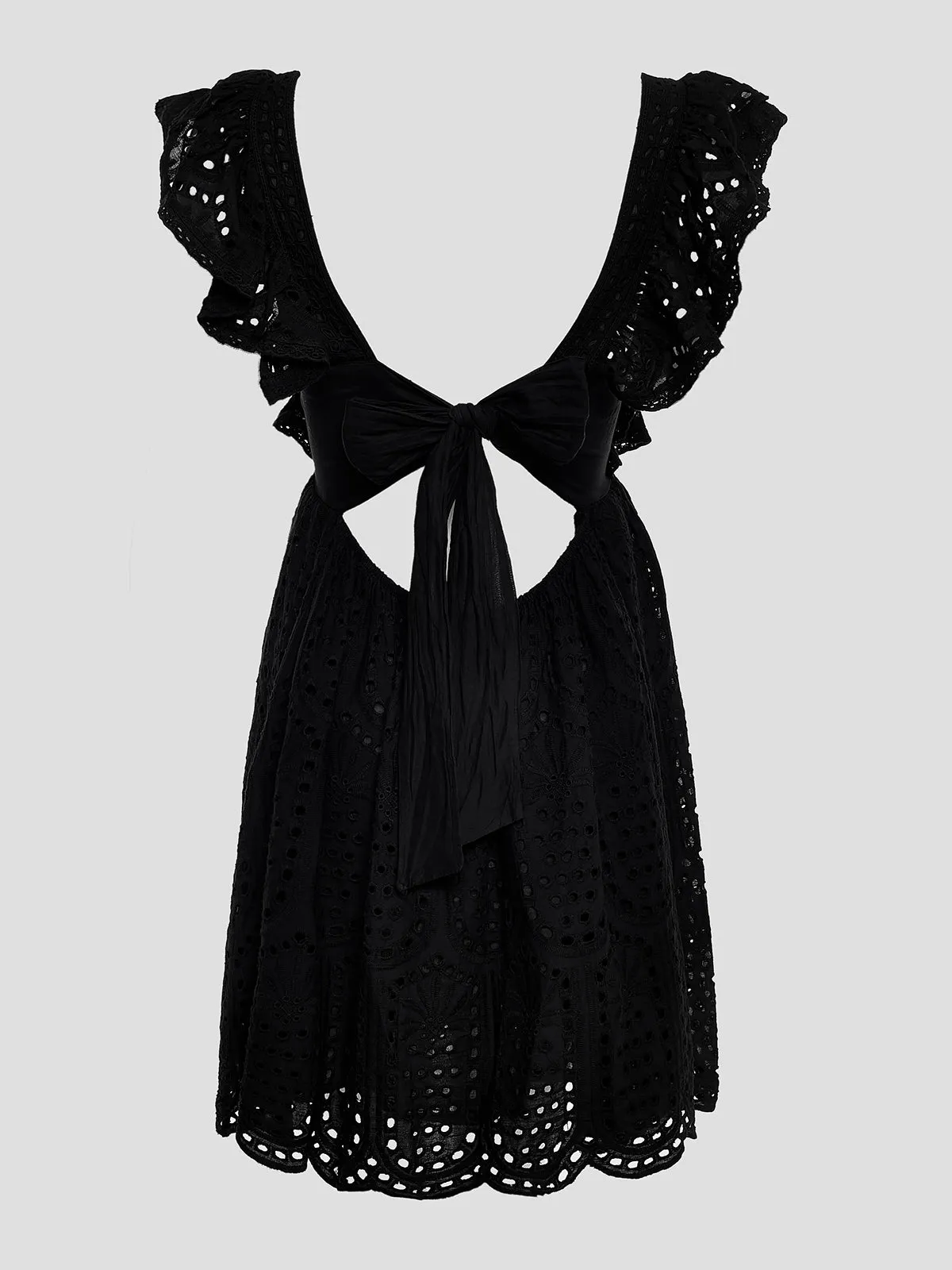 Embroidered Mini Dress