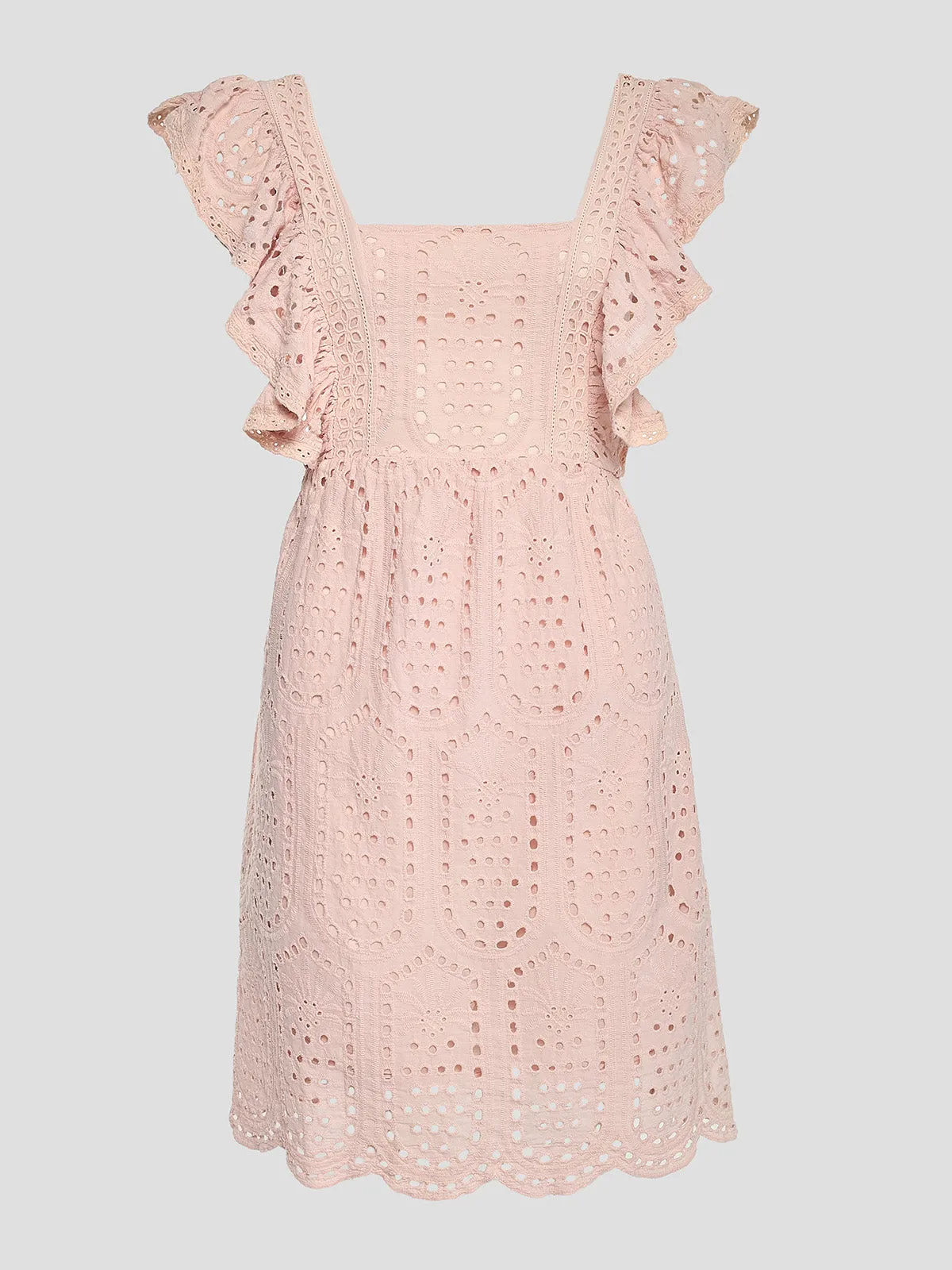 Embroidered Mini Dress