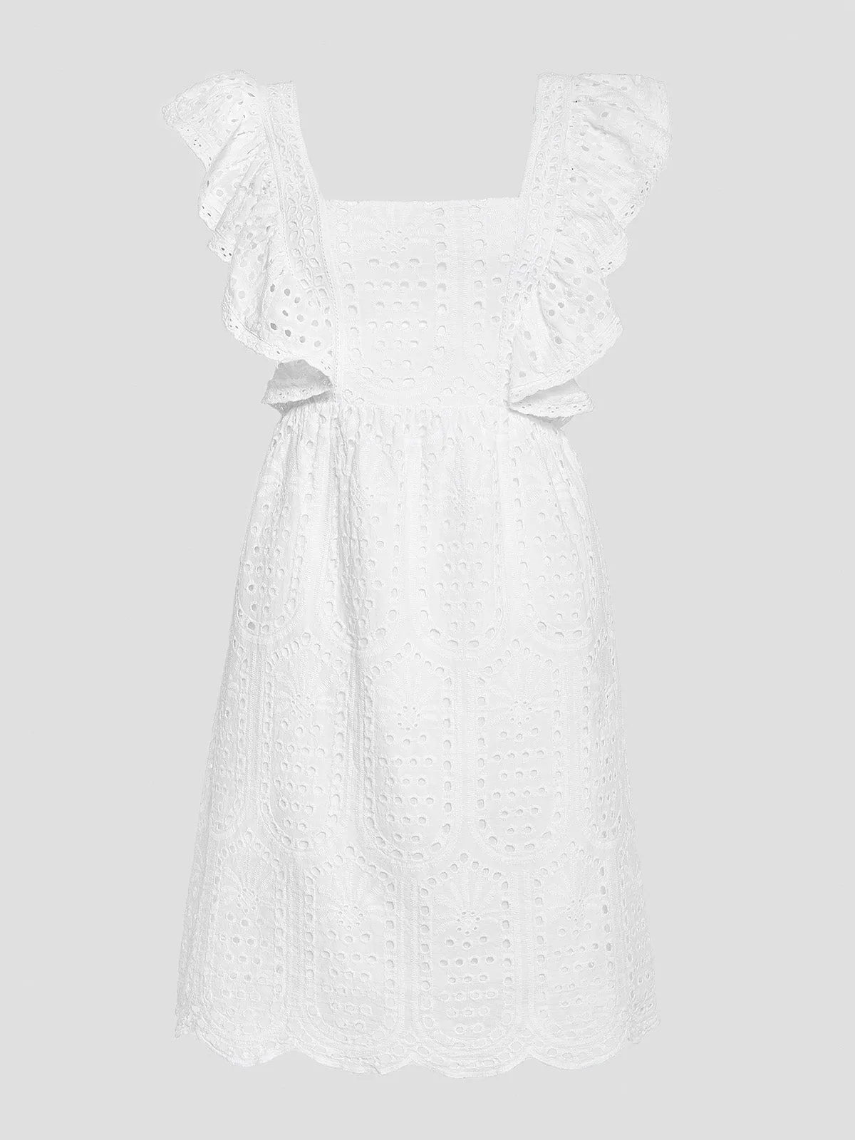 Embroidered Mini Dress