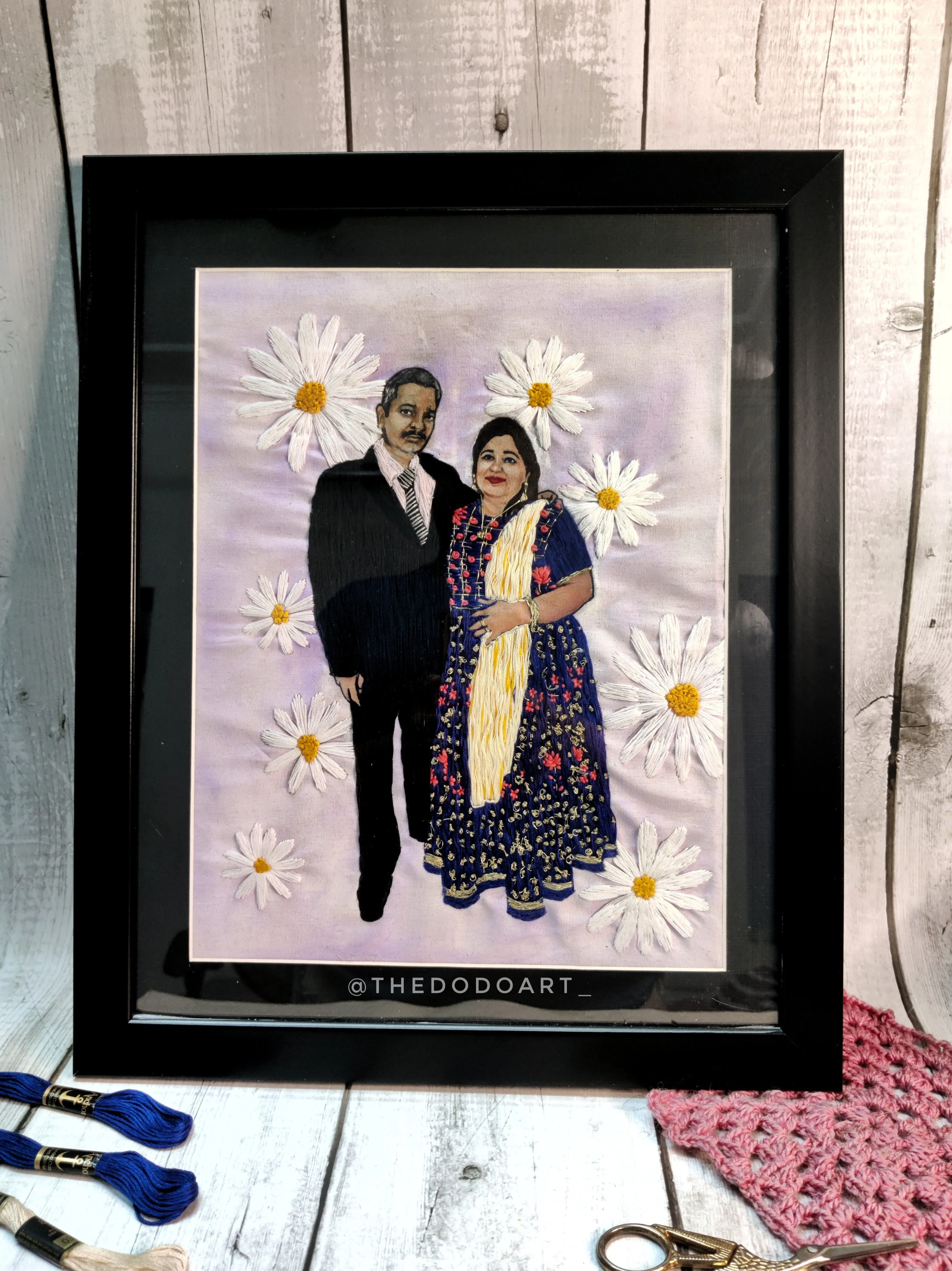 Embroidery Portrait Frame