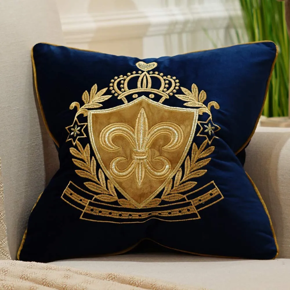 Embroidery Velvet Luxury European Pillow Case