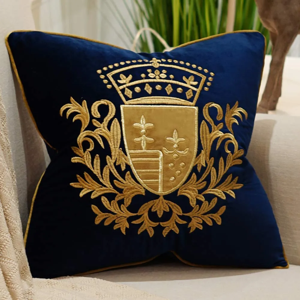 Embroidery Velvet Luxury European Pillow Case
