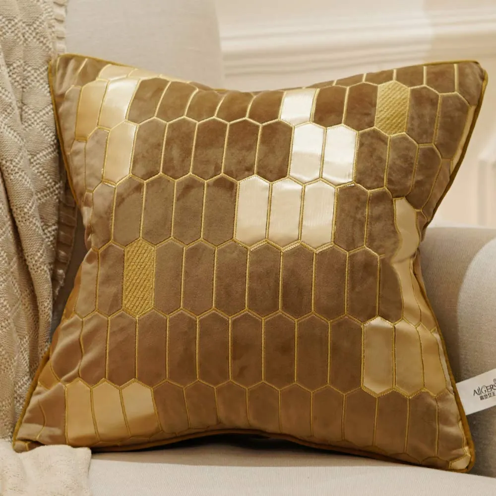 Embroidery Velvet Luxury European Pillow Case