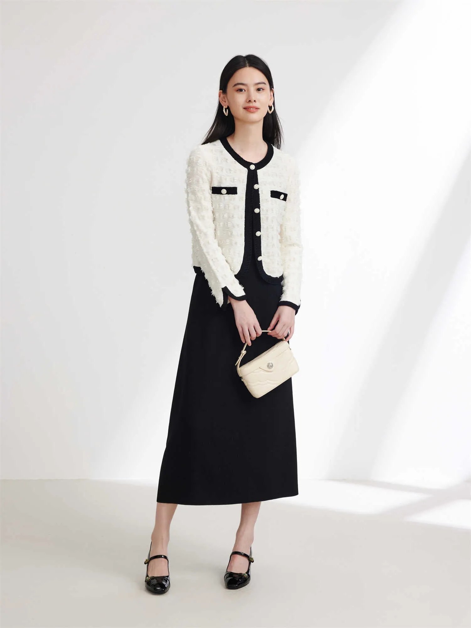 EP YAYING Parisian-style Cut-out Knit