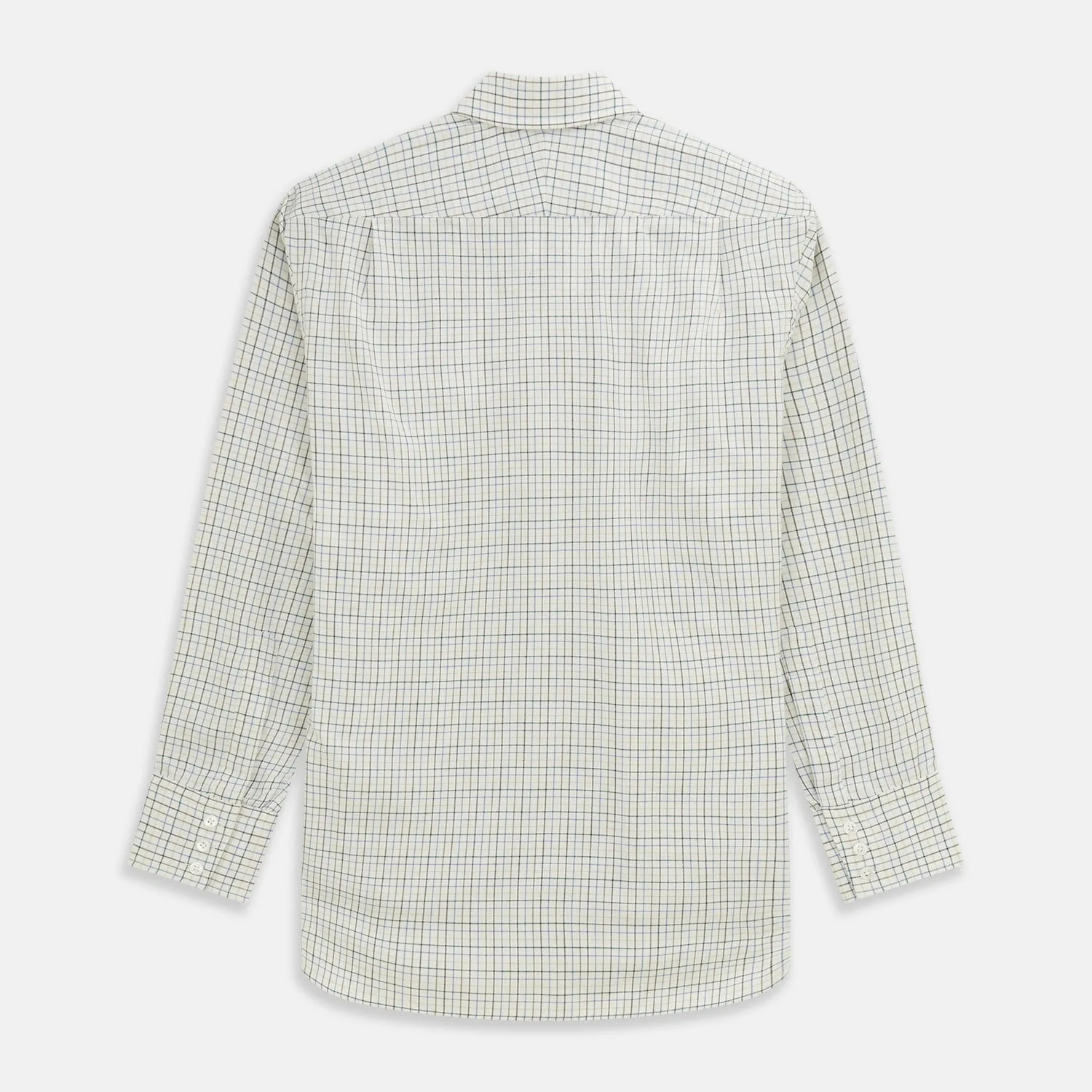 Green Tattersall Check Cashmerello Regular Fit Mayfair Shirt