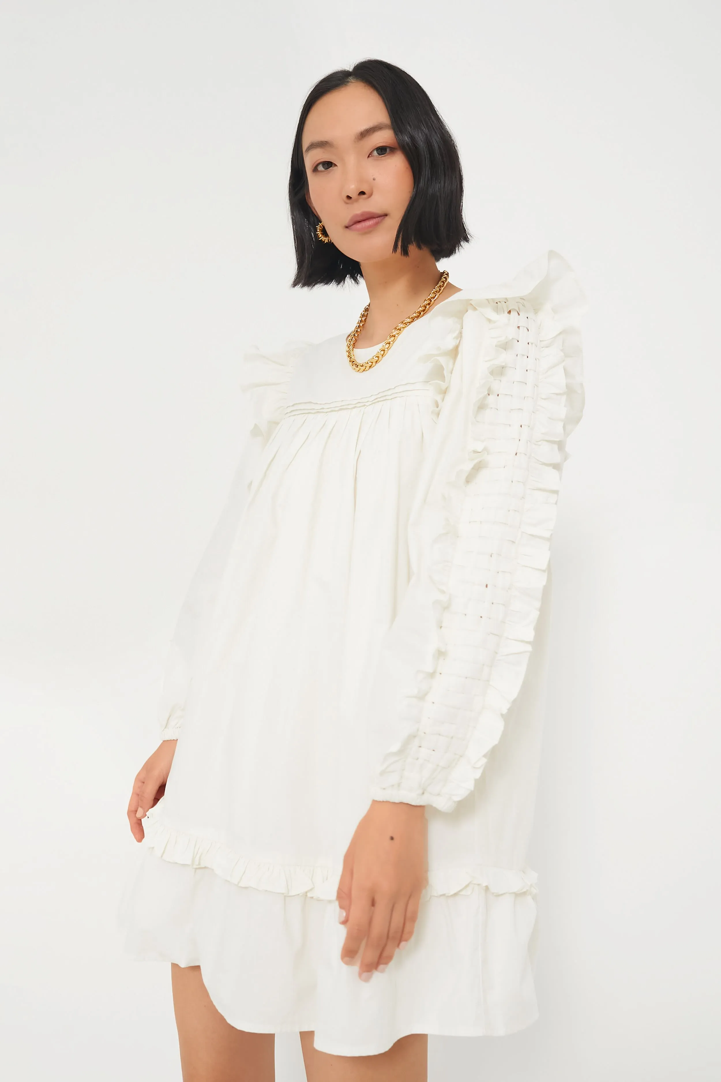 Ivory Anabelle Mini Dress