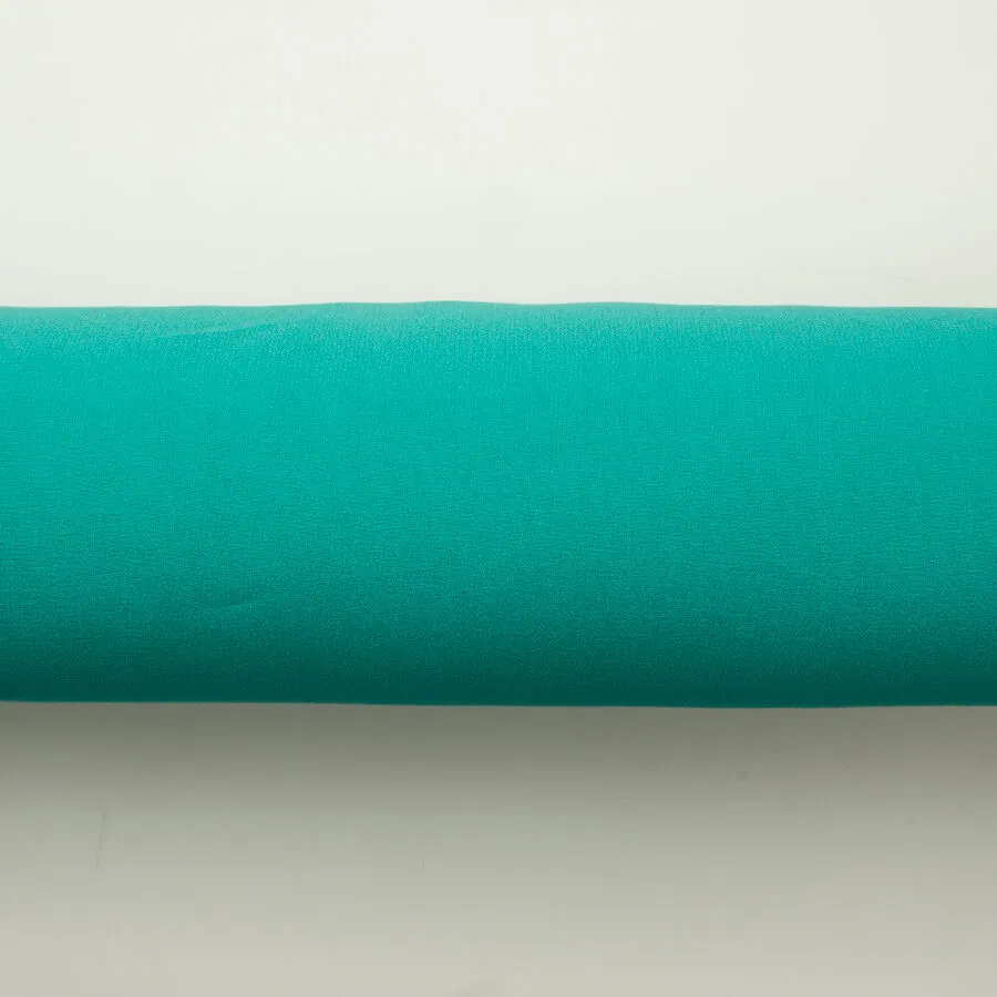 Jade Green Silk Georgette