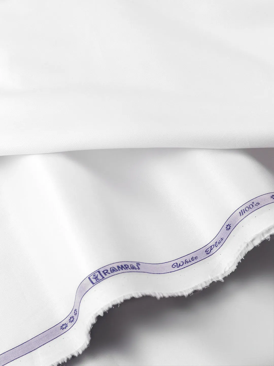Luxuries Supima Cotton Pure White Shirt Fabric VALENTINA