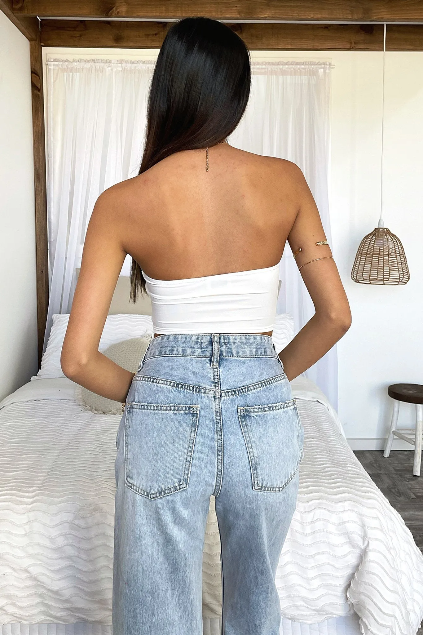 Mace Crop - White