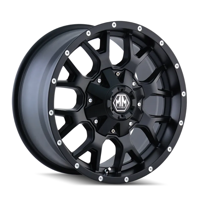 Mayhem Warrior 8015 Series Matte Black Wheels 8015-2937MB18