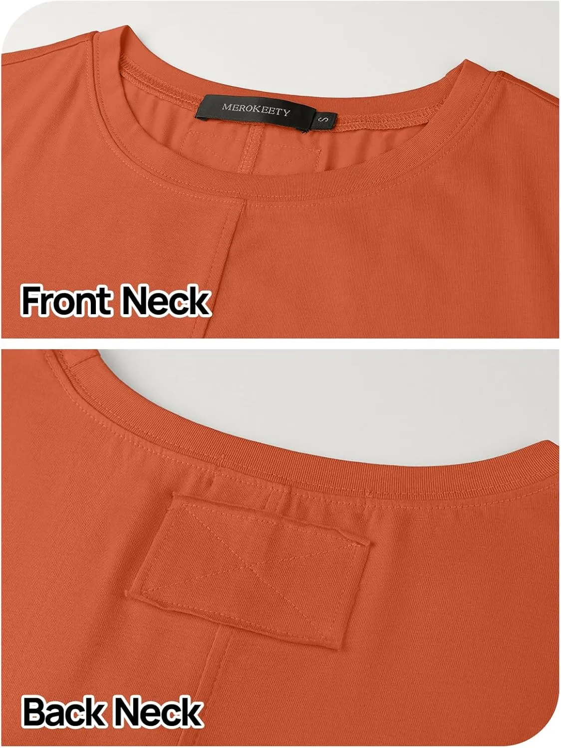 MEROKEETY Women's 2025 Summer Short Sleeve Dress Crewneck Casual Mini Tshirt Dresses with Pockets