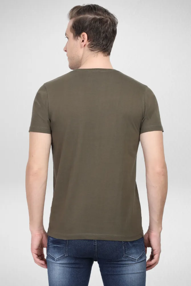 Pack Of 3 Plain T-shirts Bottle Green Flag Green and Olive Green for Men