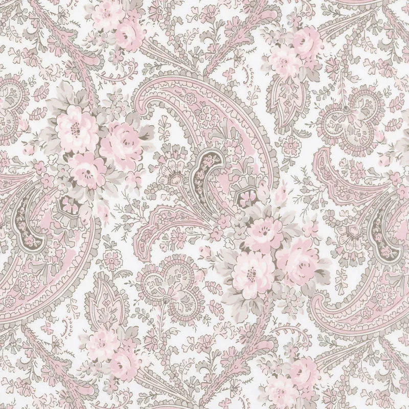 Rose Garden - Paisley Cream Yardage