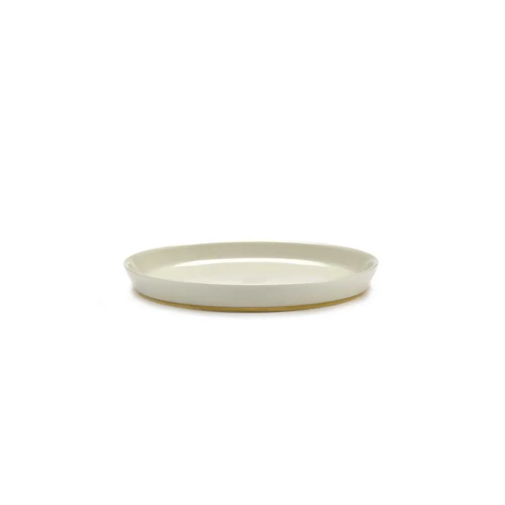 Serax Desirée plate white/gold diam. 17.8 cm.