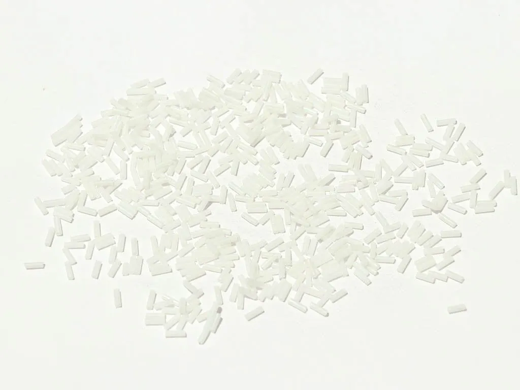 Silky White Opaque Pipe / Bugle Glass Seed Beads (Wholesale)