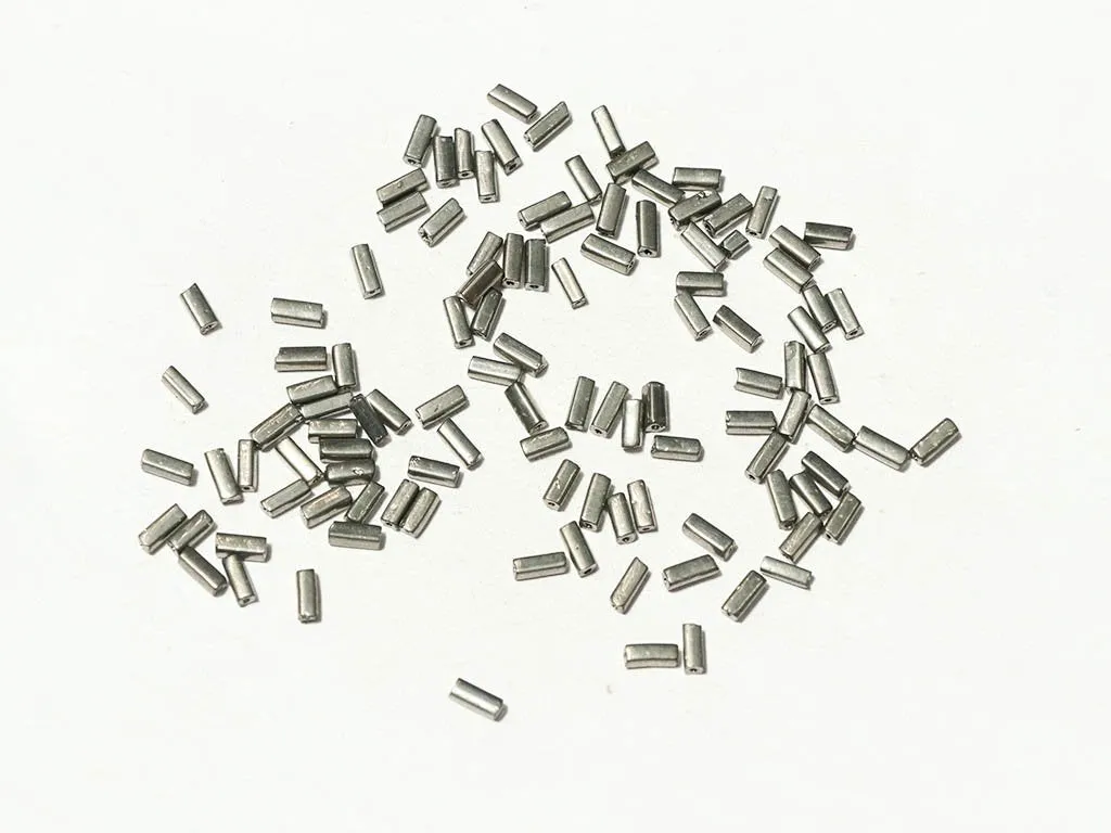 Silver Metallic Pipe / Bugle Glass Seed Beads (Wholesale)