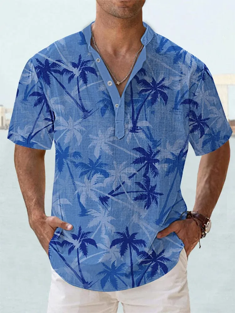 Soft Cotton Linen Hawaiian Shirt