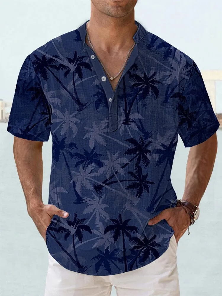 Soft Cotton Linen Hawaiian Shirt