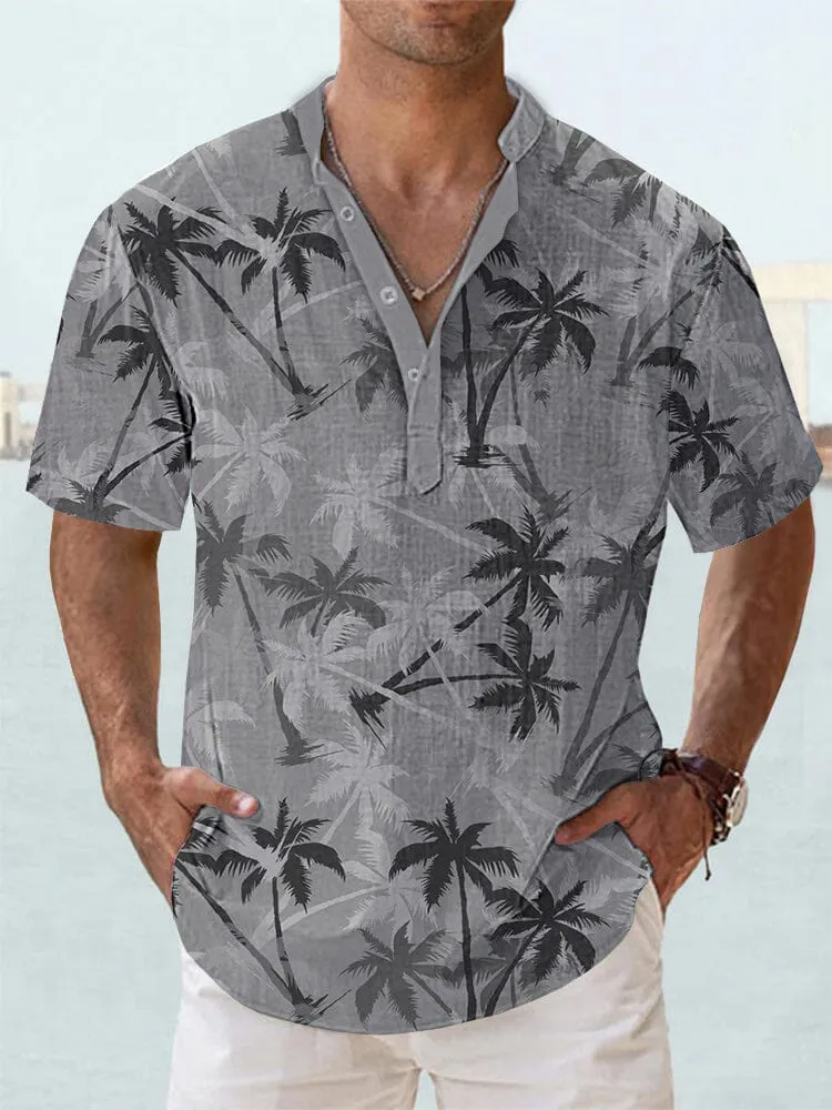 Soft Cotton Linen Hawaiian Shirt