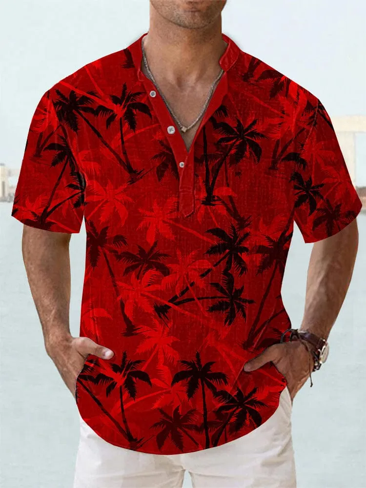 Soft Cotton Linen Hawaiian Shirt