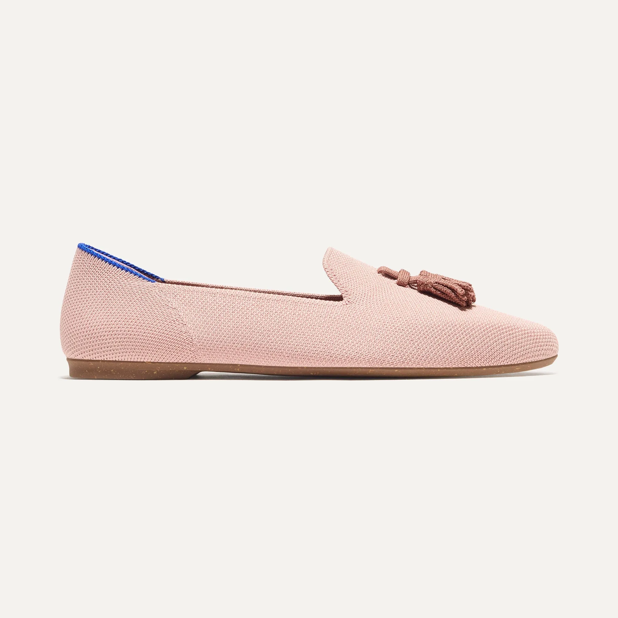 The Almond Tassel Loafer - Maple Pink