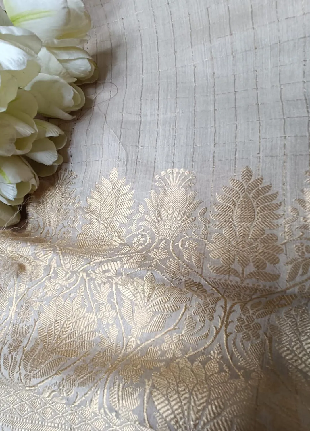 Vibrant Dyeable Banarasi Moonga Silk Fabric