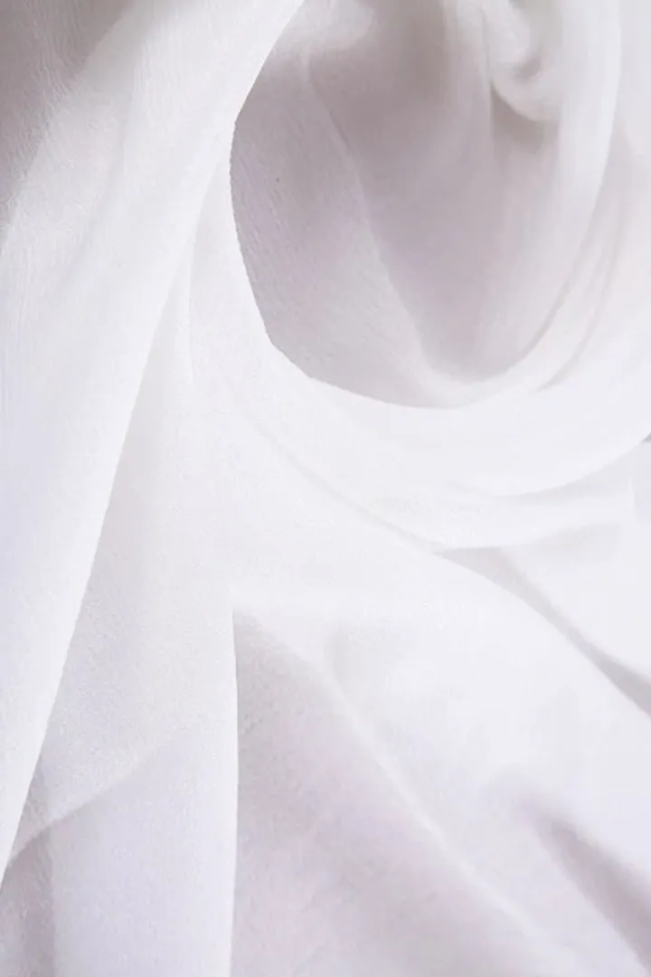 White Dyeable Natural Bellbee Crepe