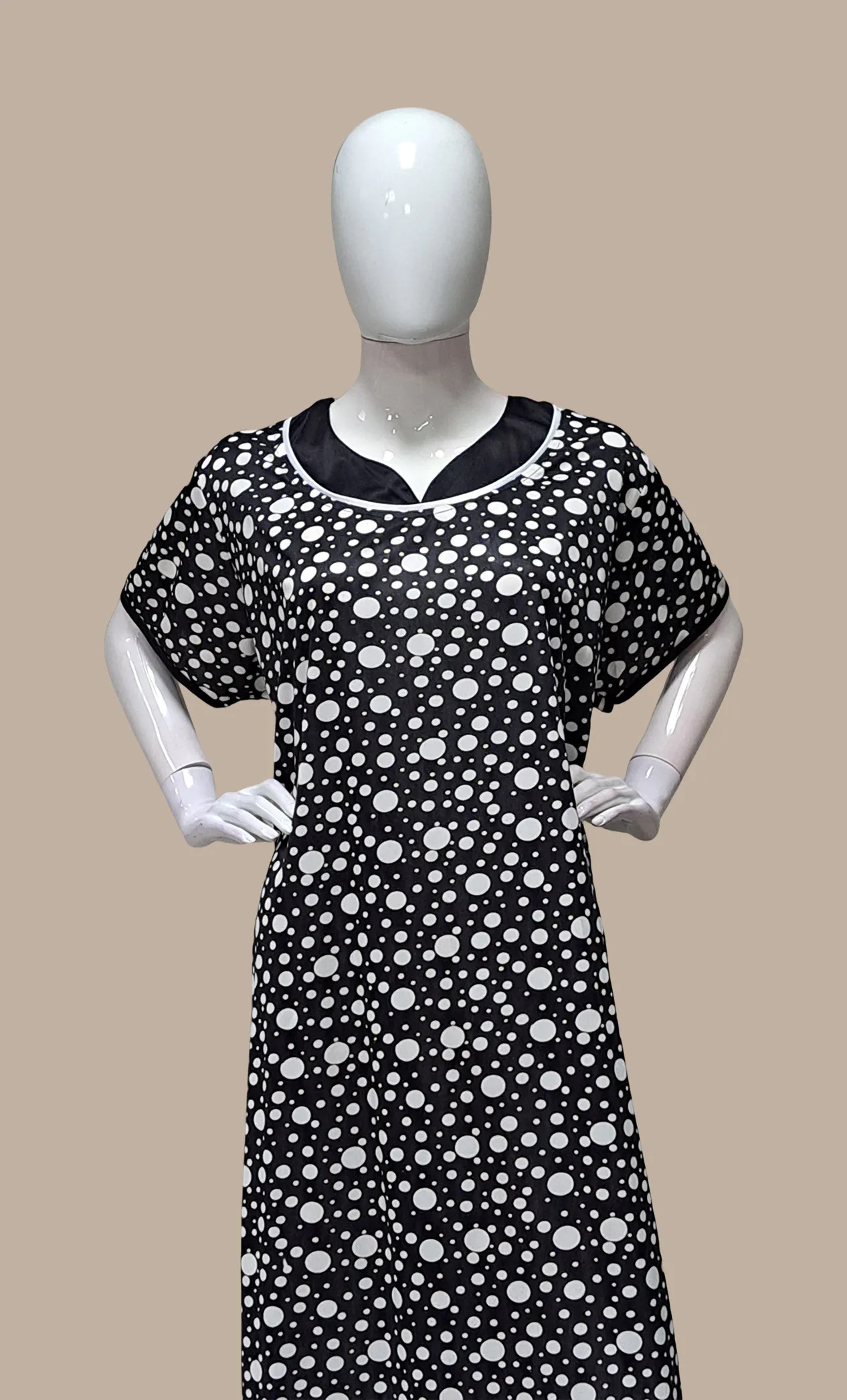 White Printed Kaftan